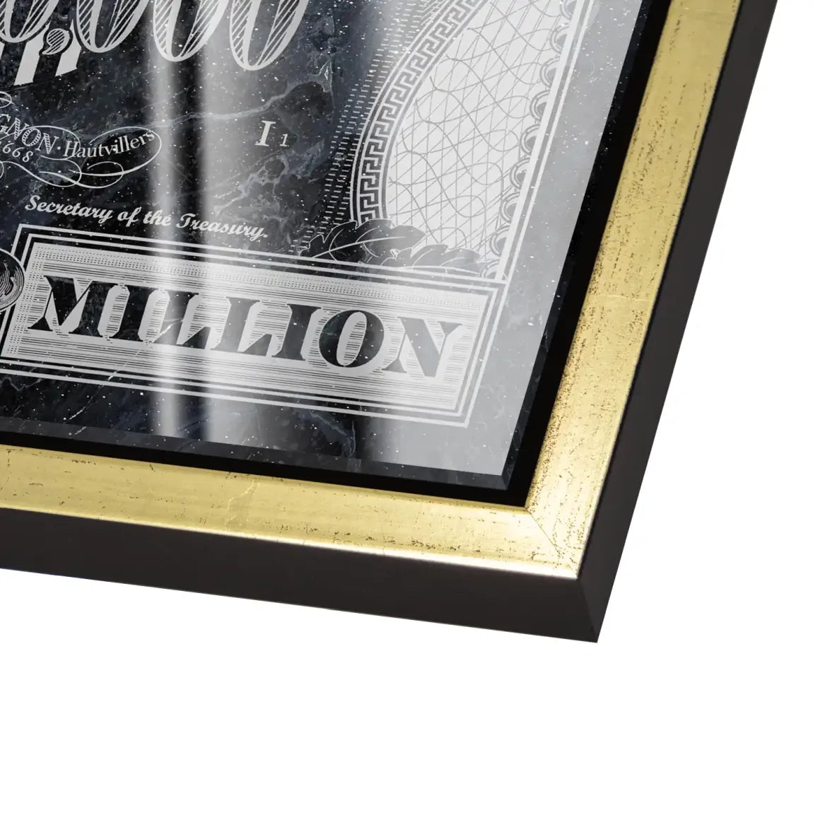Dagobert Duck Totenkopf Black Dollar Acrylglas Bild INGALERIE