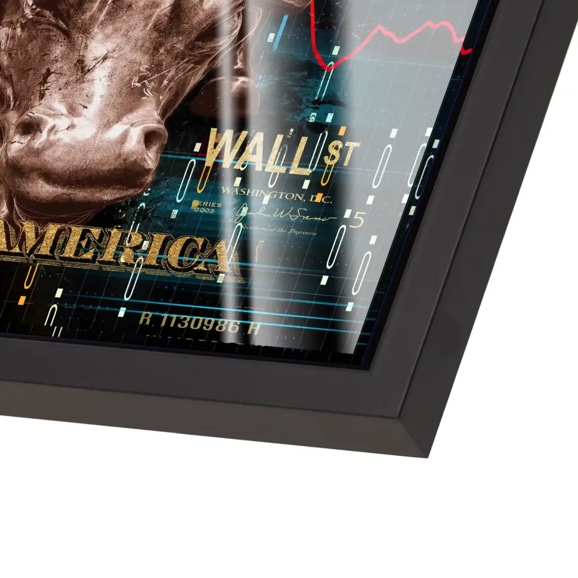 Dagobert Duck Wallstreet Acrylglas Bild