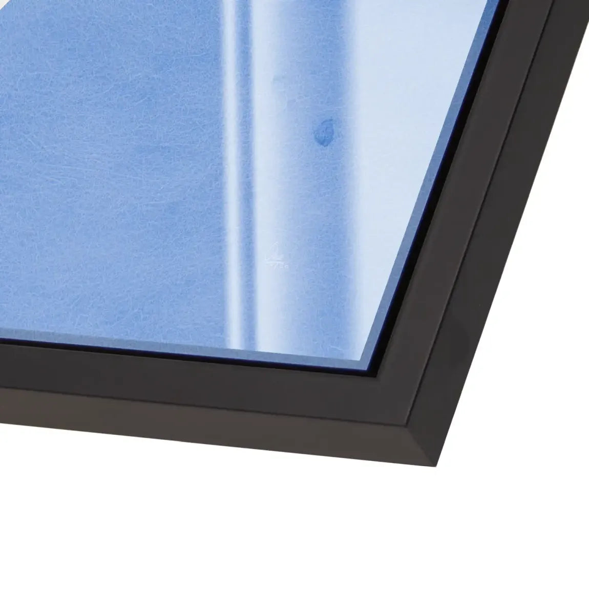 Blaue Geometrie Acrylglasbild