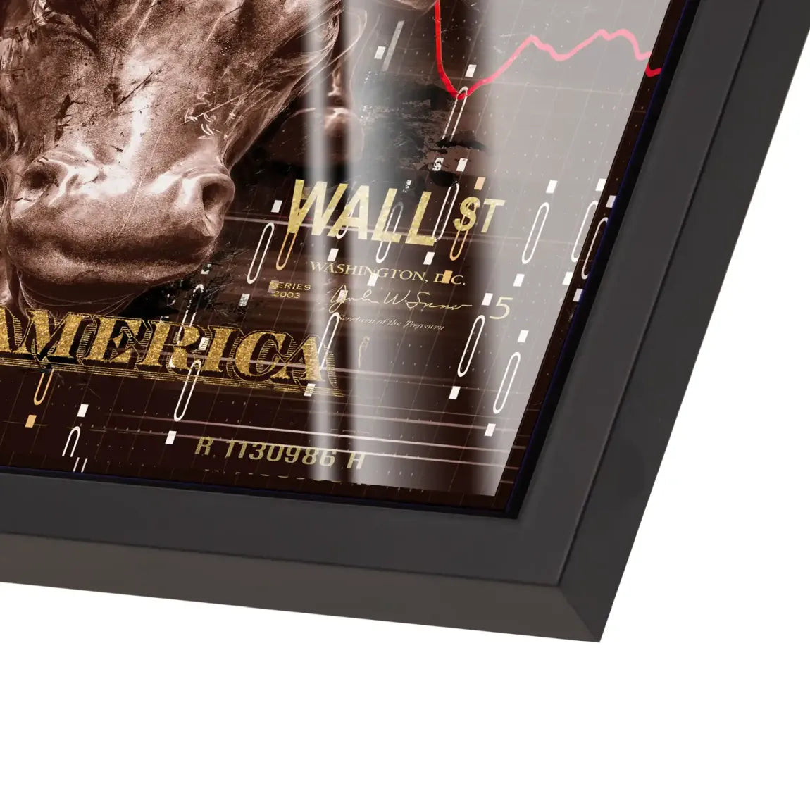 Dagobert Duck Wallstreet Vintage Acrylglas Bild