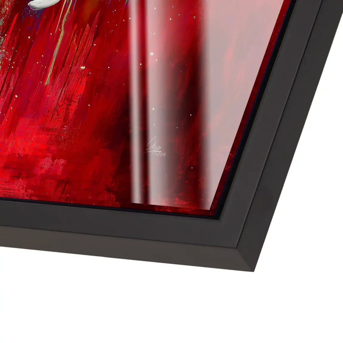 Roter Elefant Acrylglasbild