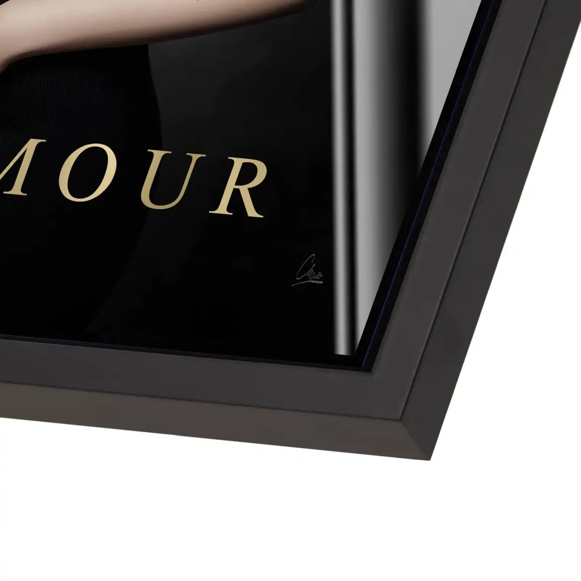 Audrey Glam Noir Acrylglas Bild