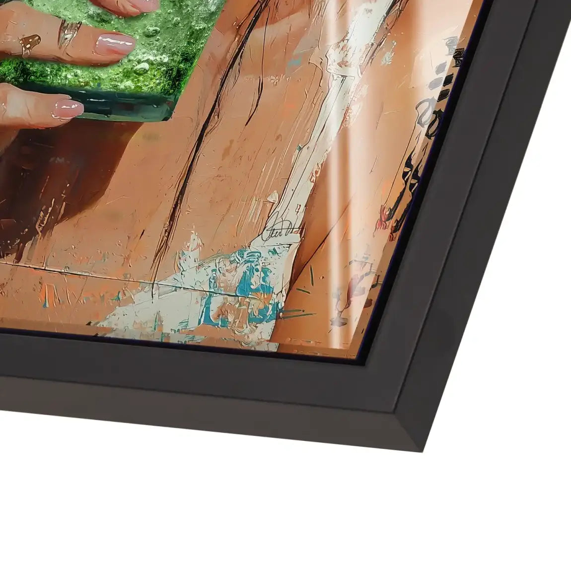 Frida Kahlo Mint Acrylglas Bild