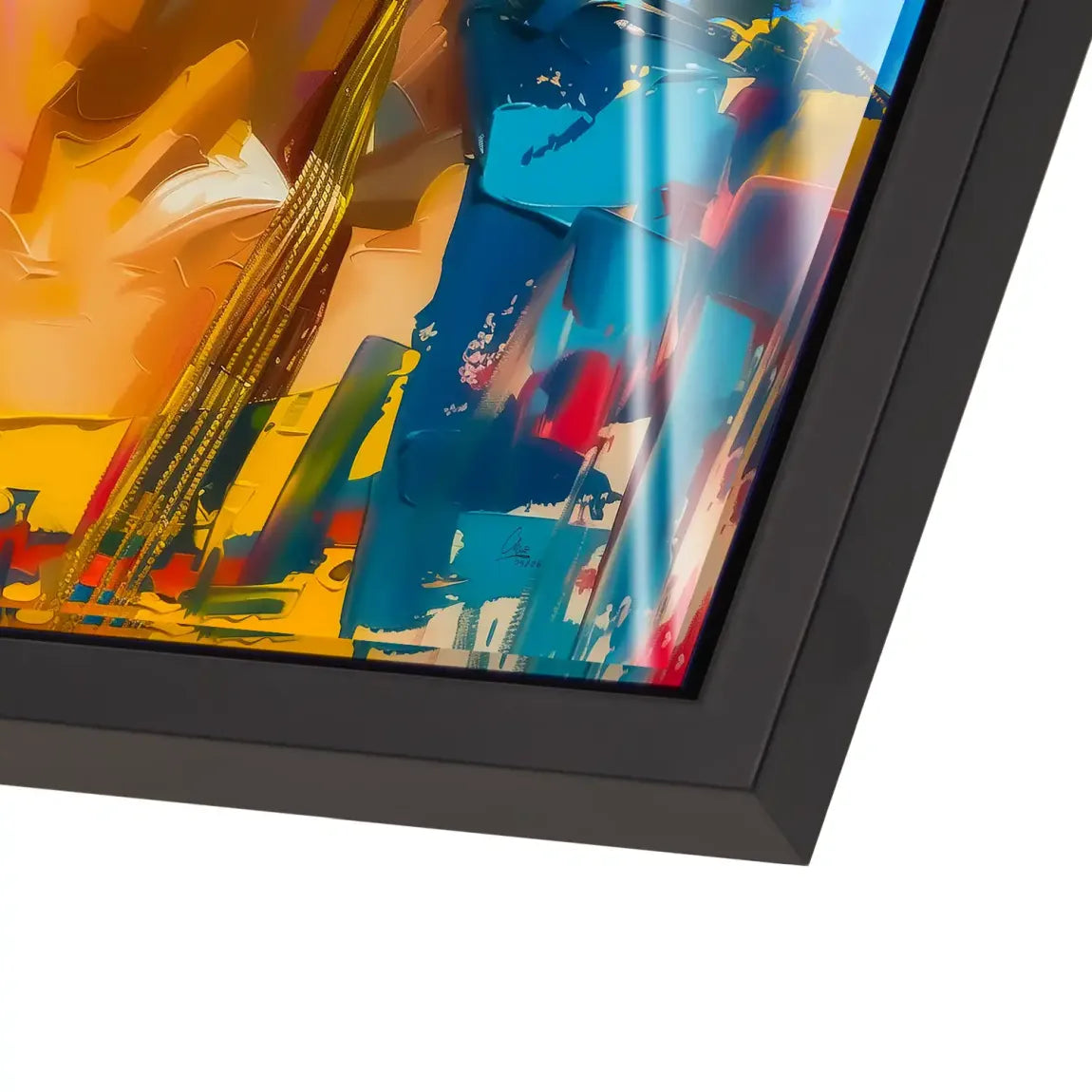 Frida buntes Leben Acrylglasbild