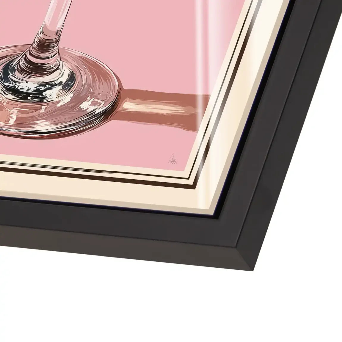 Martini Retro Art Acrylglas Bild