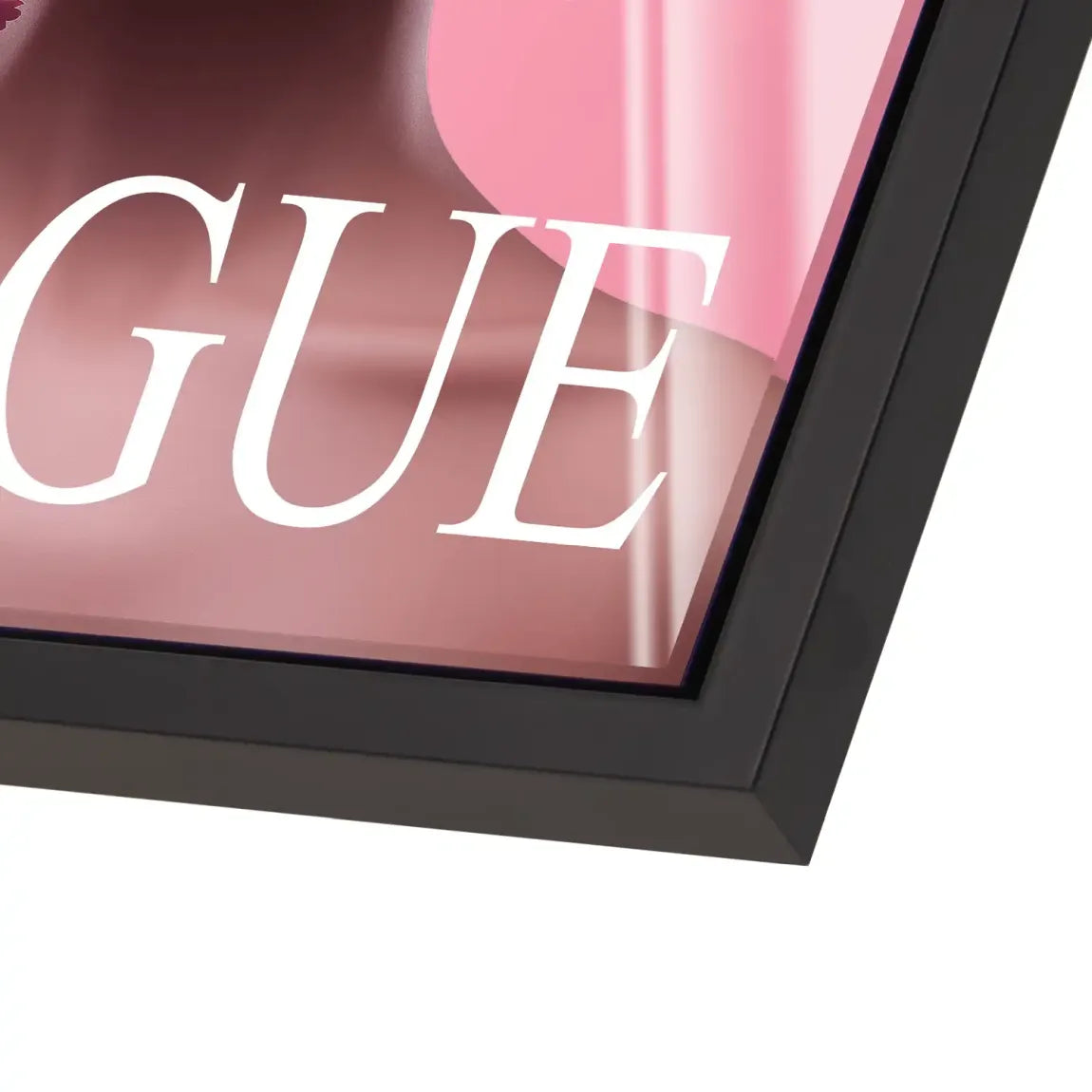 Floral Pink Vogue Acrylglas Bild