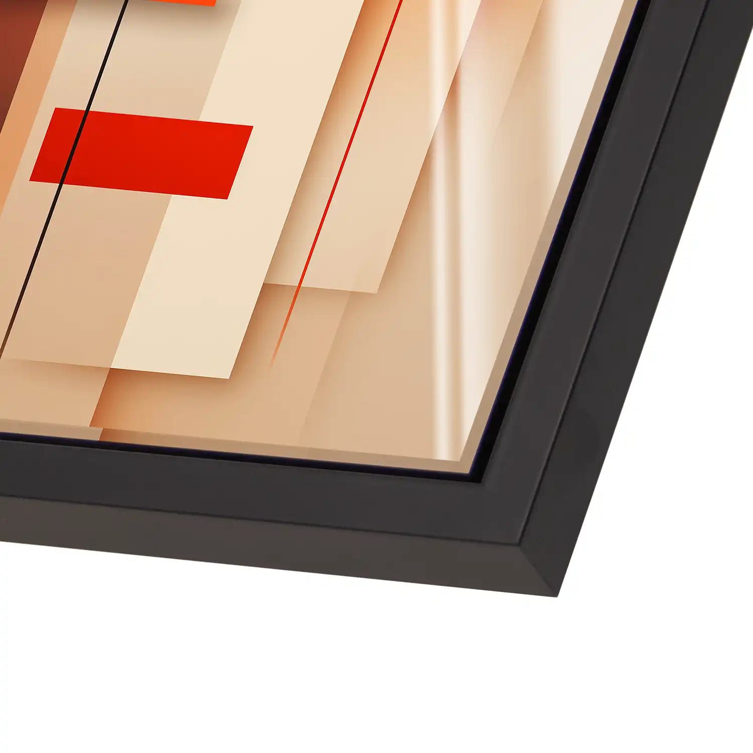 Red Minimalismus Acrylglas Bild INGALERIE