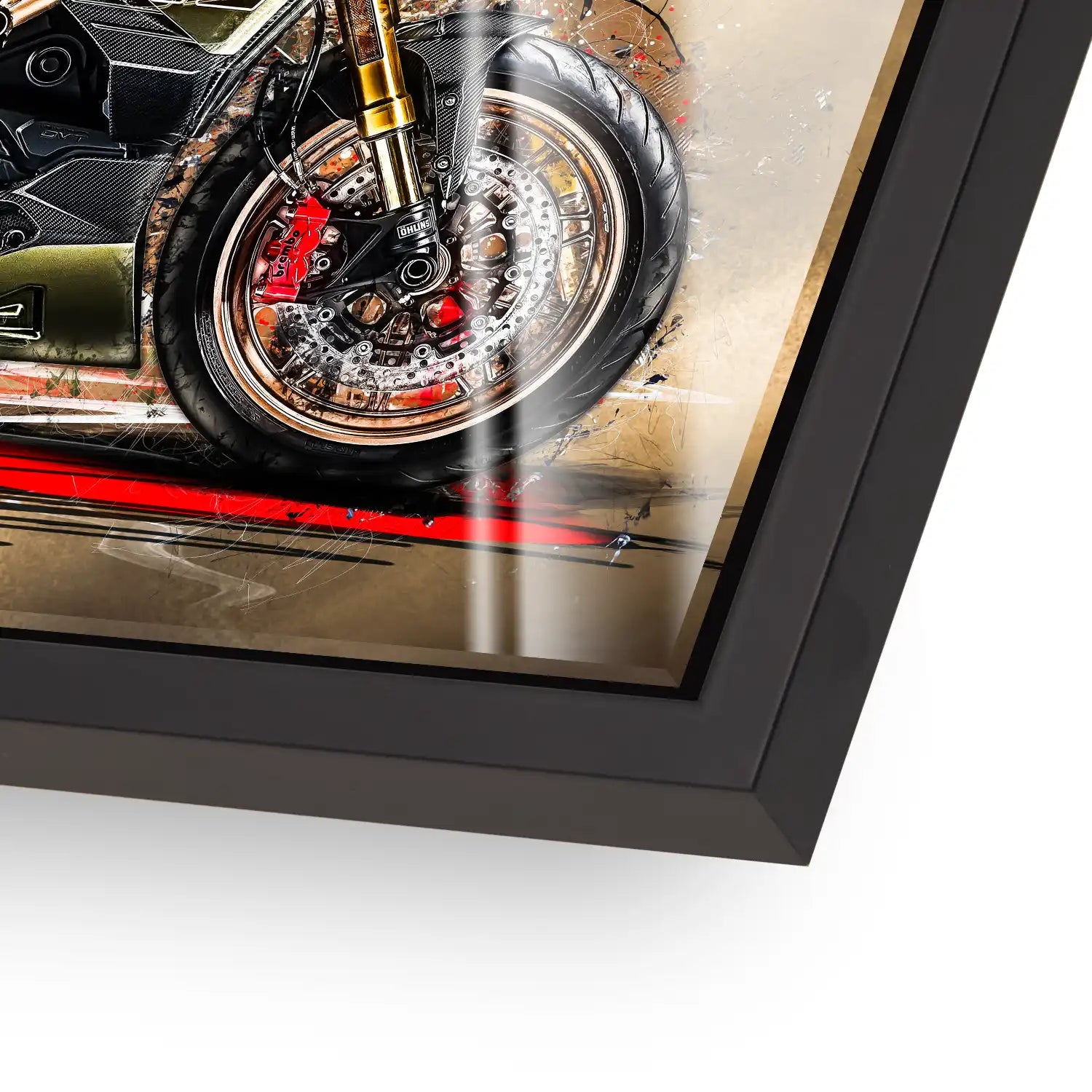 Ducati Diavel Lambo Retro Acrylglas Bild INGALERIE