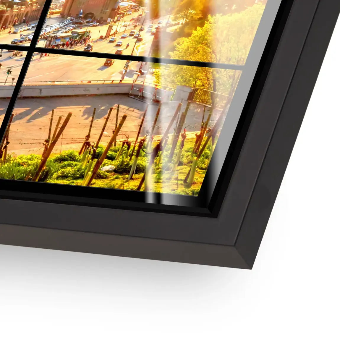 Hamburg Sunset View Acrylglas Bild