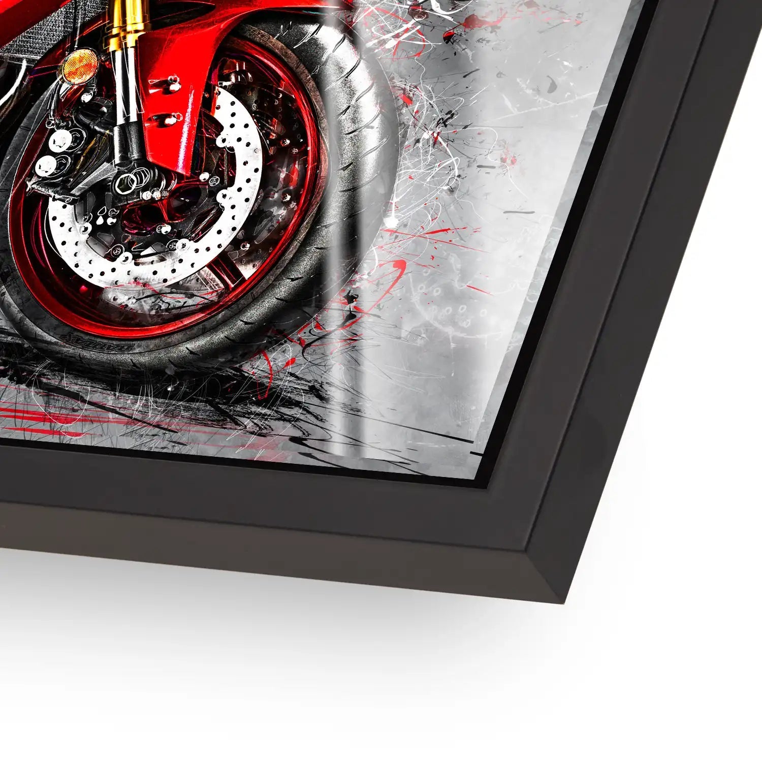 Yamaha R6 Abstrakt Rot Acrylglas Bild INGALERIE