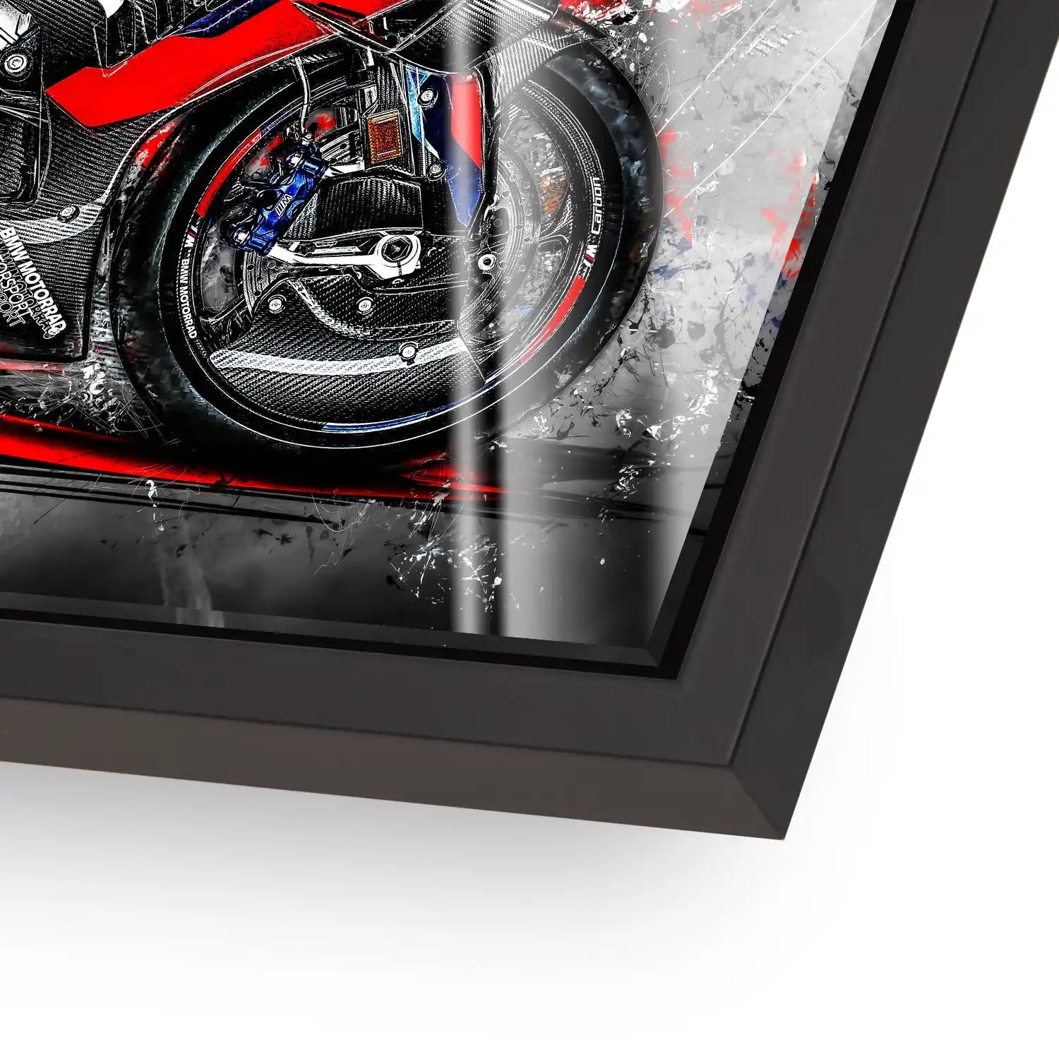 BMW M1000RR Black Acrylglas Bild INGALERIE