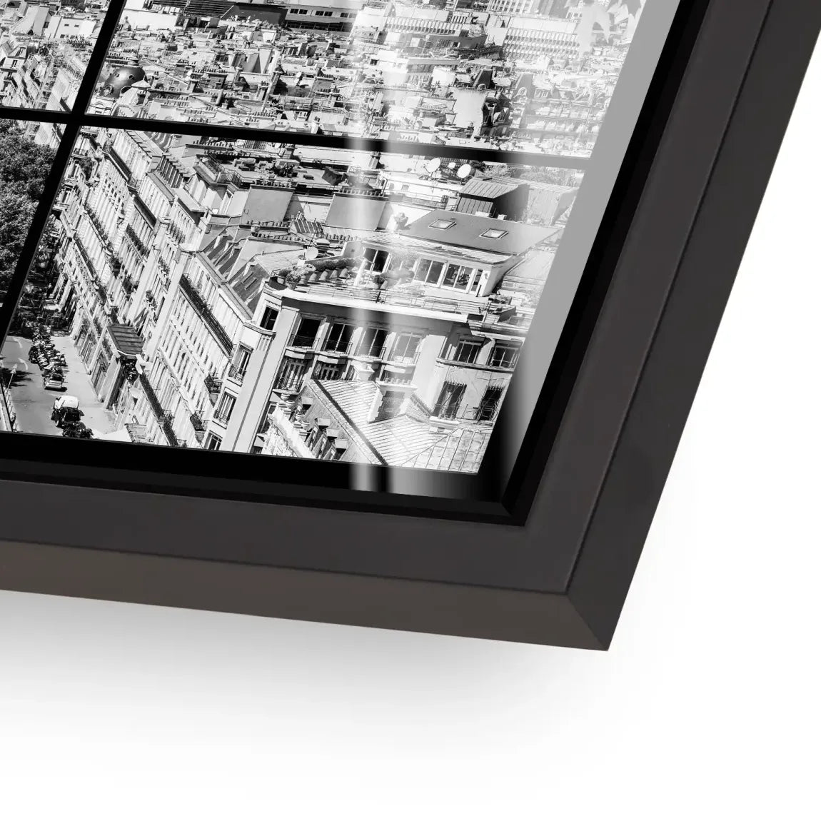 Paris Avenue Noir Acrylglas Bild