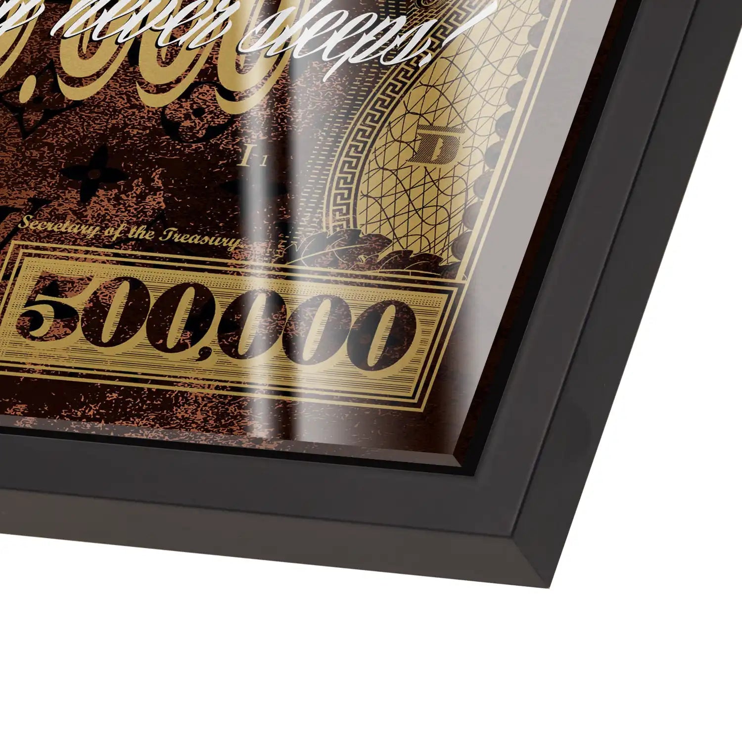 Dagobert Money Never Gold Dollar Acrylglas Bild INGALERIE
