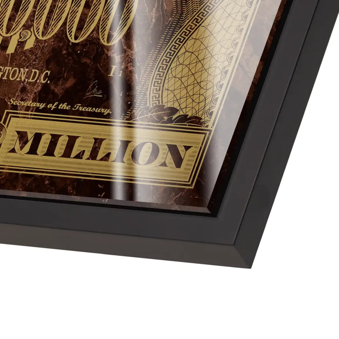 Gold Dollar George Washington Acrylglas Bild