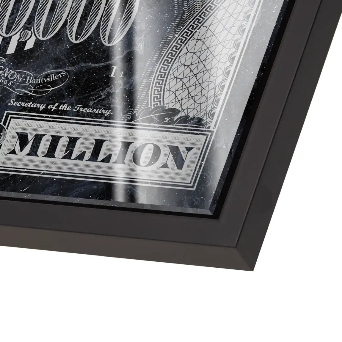 Dagobert Duck Totenkopf Black Dollar Acrylglas Bild INGALERIE