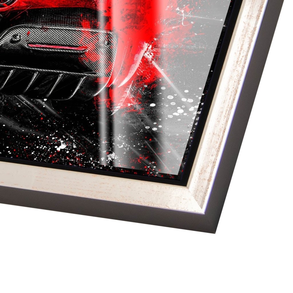 Ferrari SF90 Abstrakt Acrylglas Bild INGALERIE