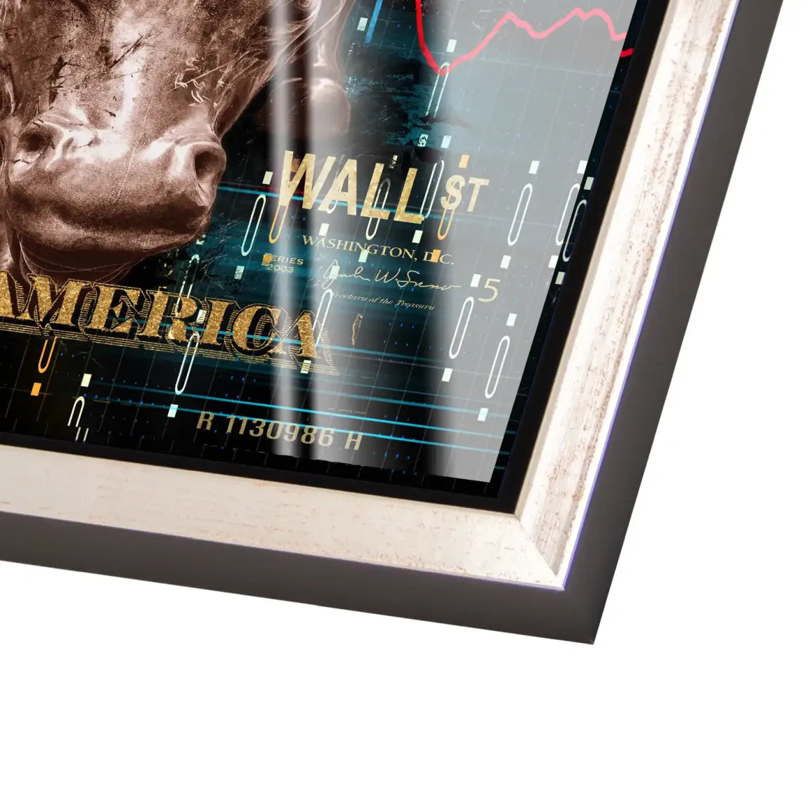 Dagobert Duck Wallstreet Acrylglas Bild