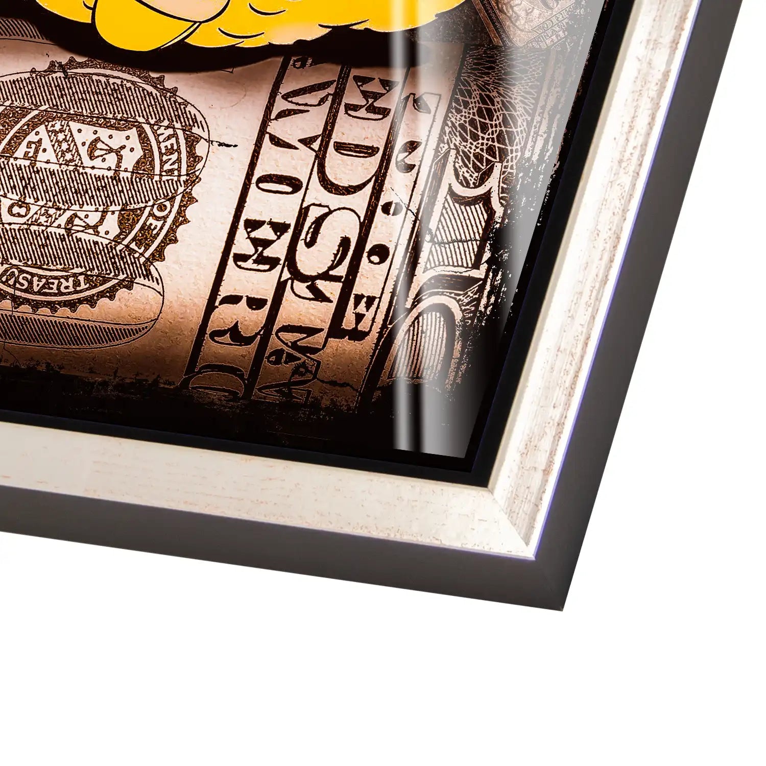 Dagobert Money Vintage Style Acrylglas Bild INGALERIE