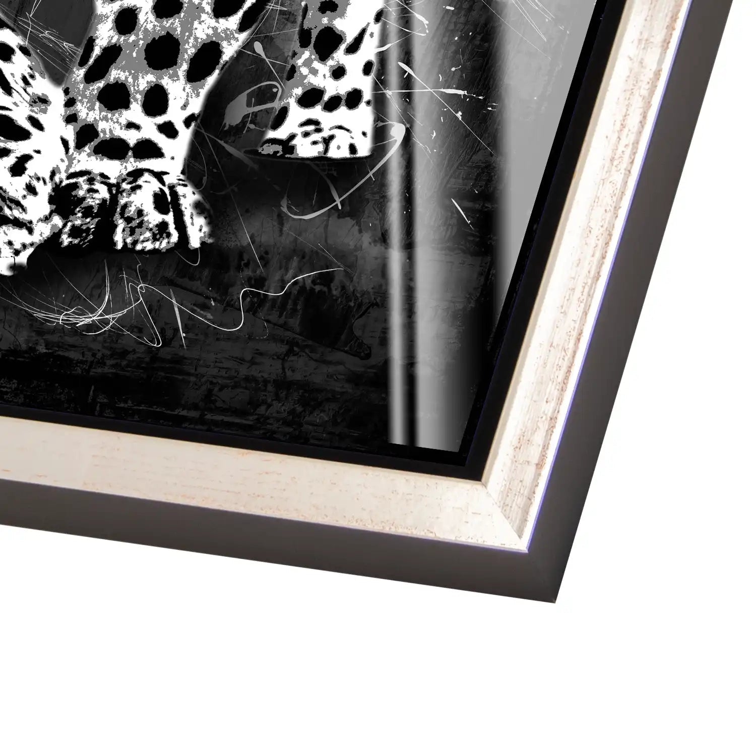 Leopard Abstrakt Black Style Acrylglas Bild INGALERIE