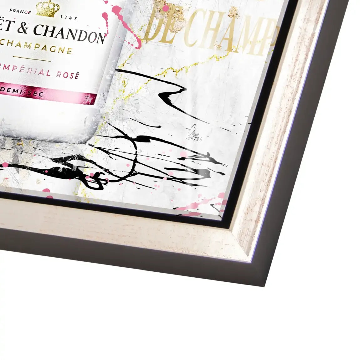 Champagner Glam Acrylglasbild