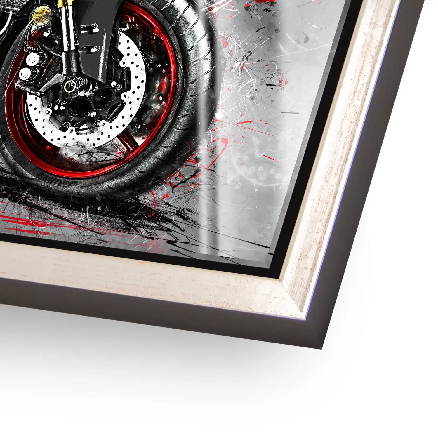 Yamaha R6 Abstrakt Black Acrylglas Bild INGALERIE