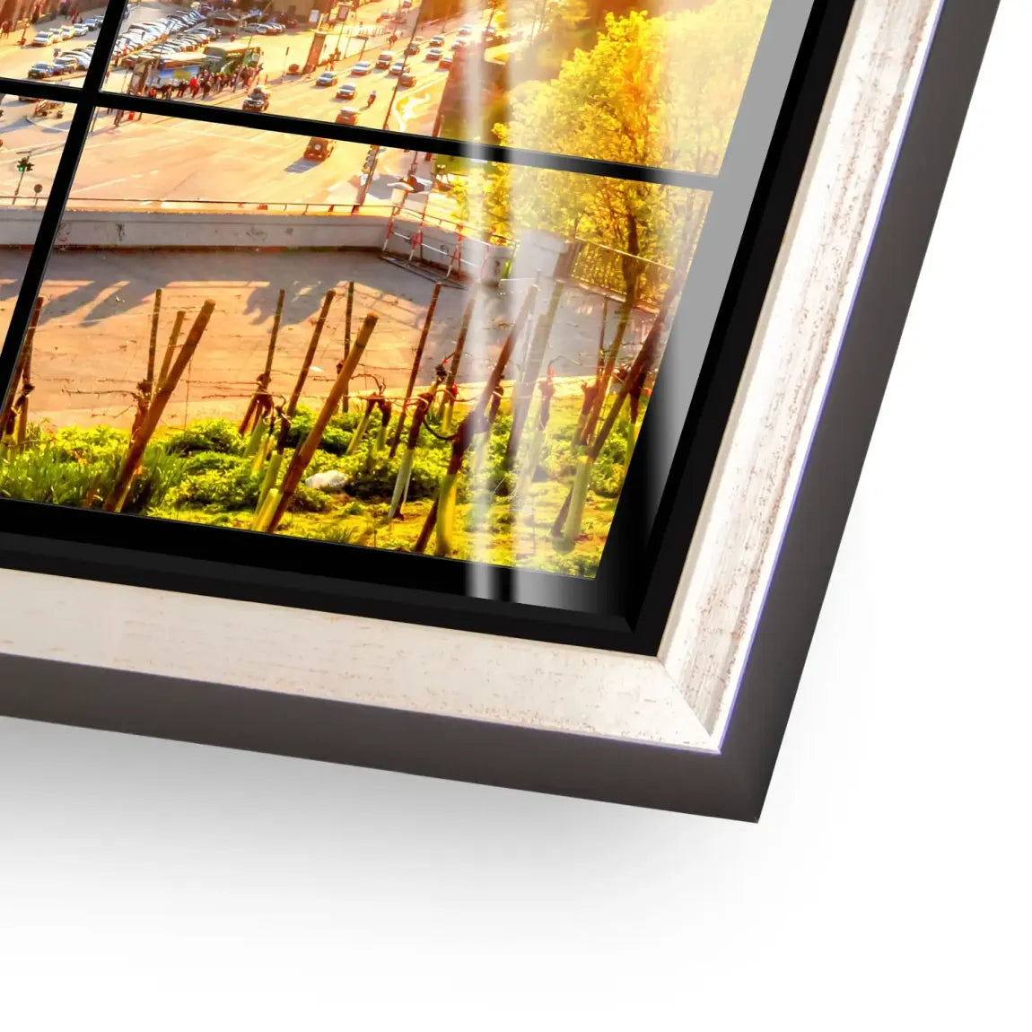 Hamburg Sunset View Acrylglas Bild