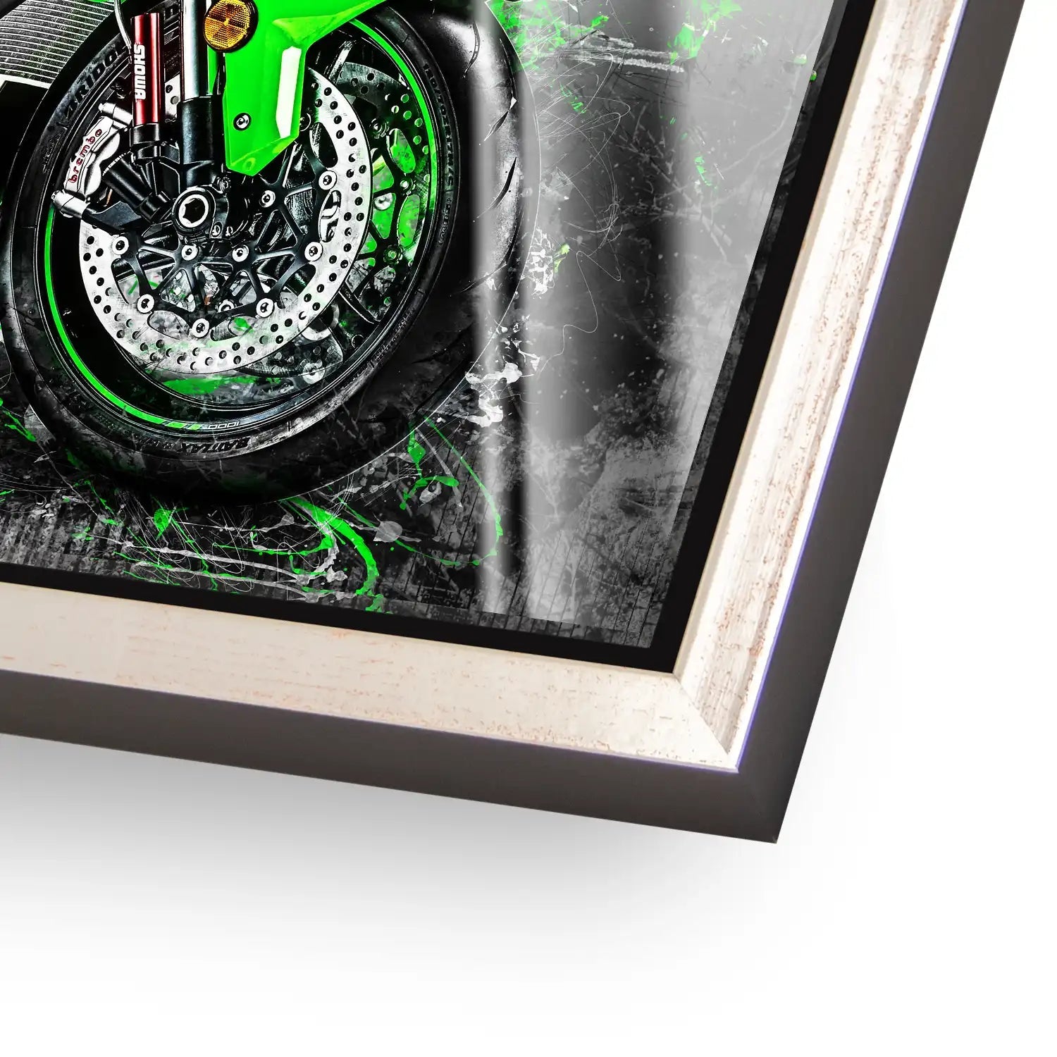 Kawasaki ZX10 Abstrakt Acrylglas Bild INGALERIE