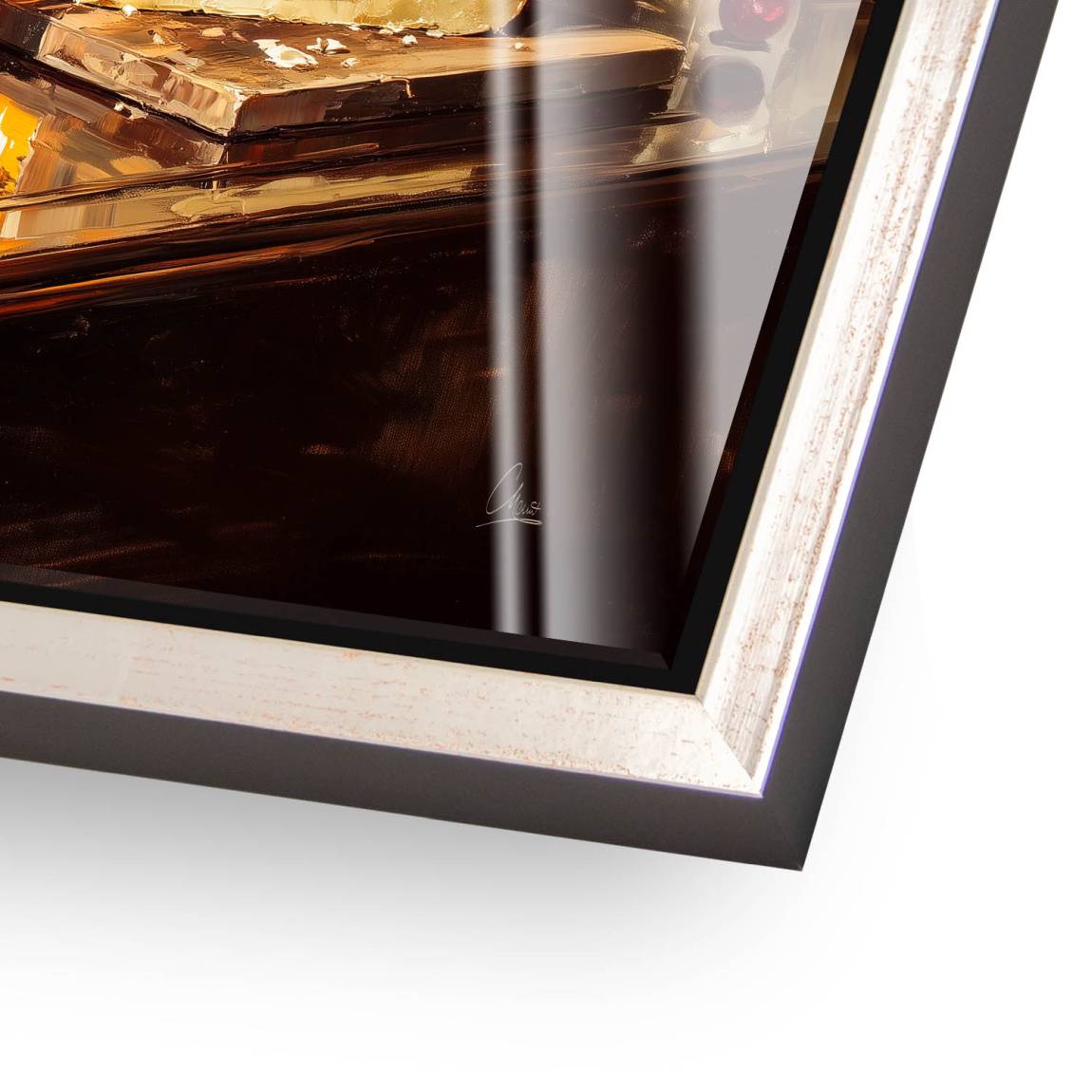 Wein im Licht Acrylglas Bild