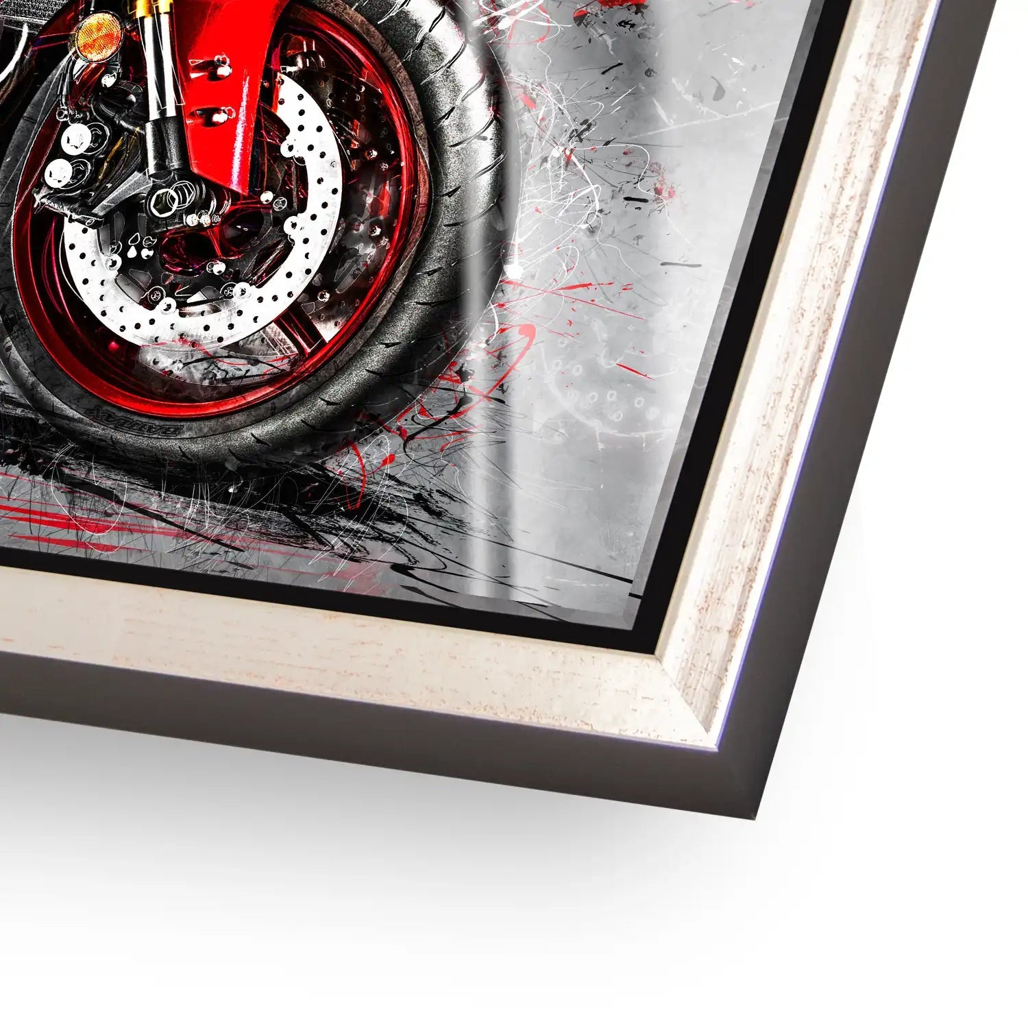 Yamaha R6 Abstrakt Rot Acrylglas Bild INGALERIE