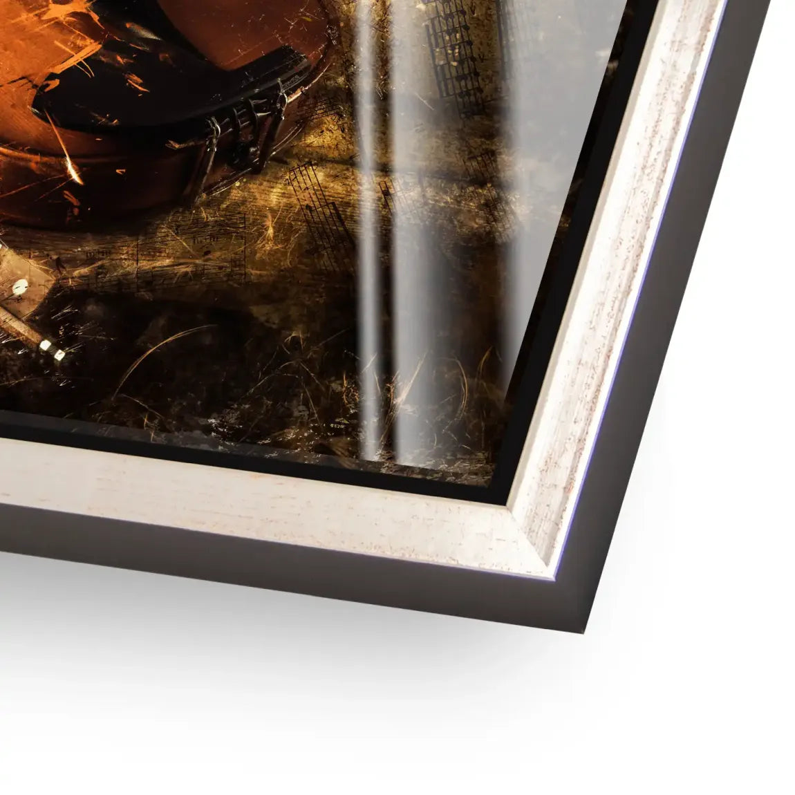 Golden Strings Melodie Acrylglas Bild