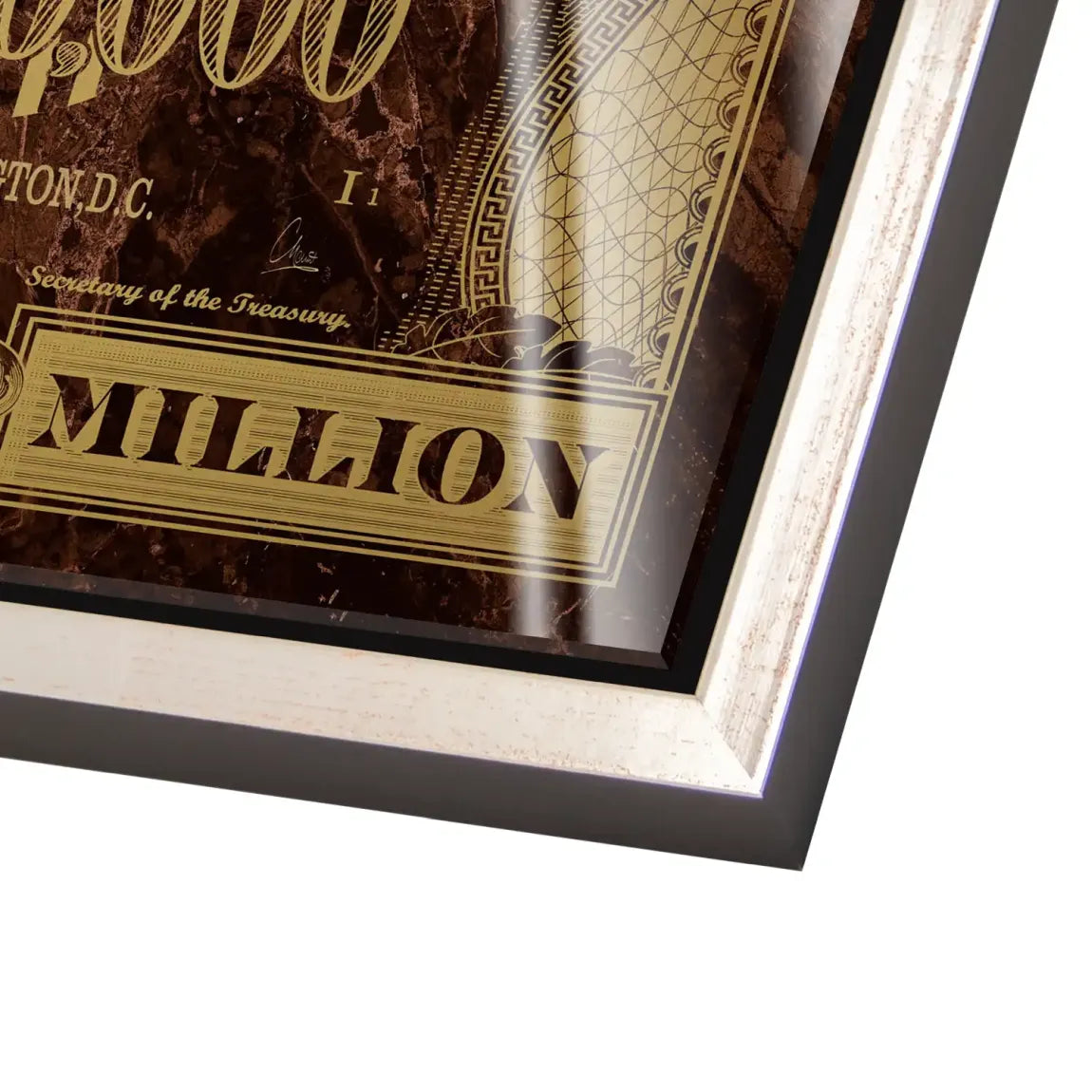 Gold Dollar George Washington Acrylglas Bild