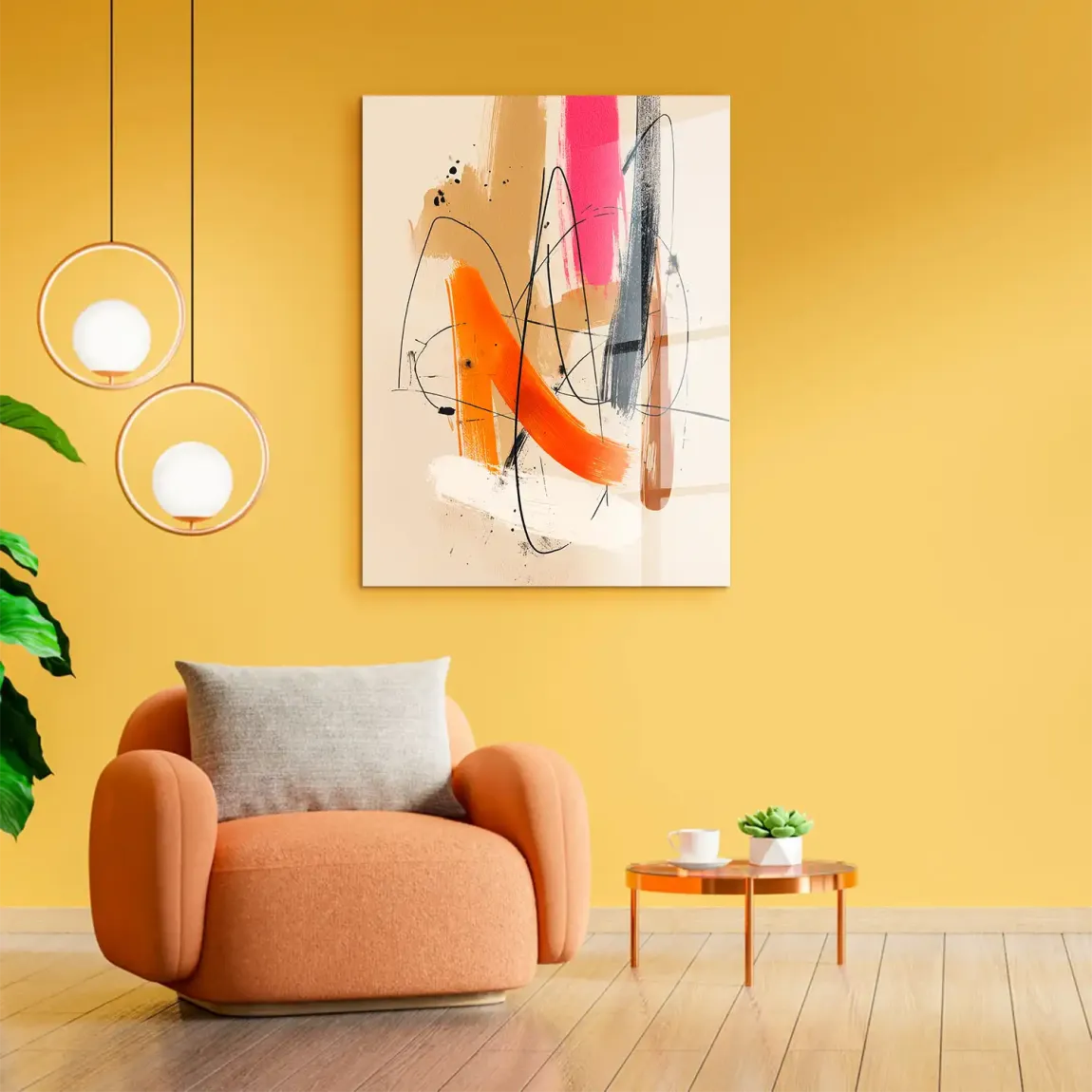 Freie Dynamik Abstrakt Acrylglasbild