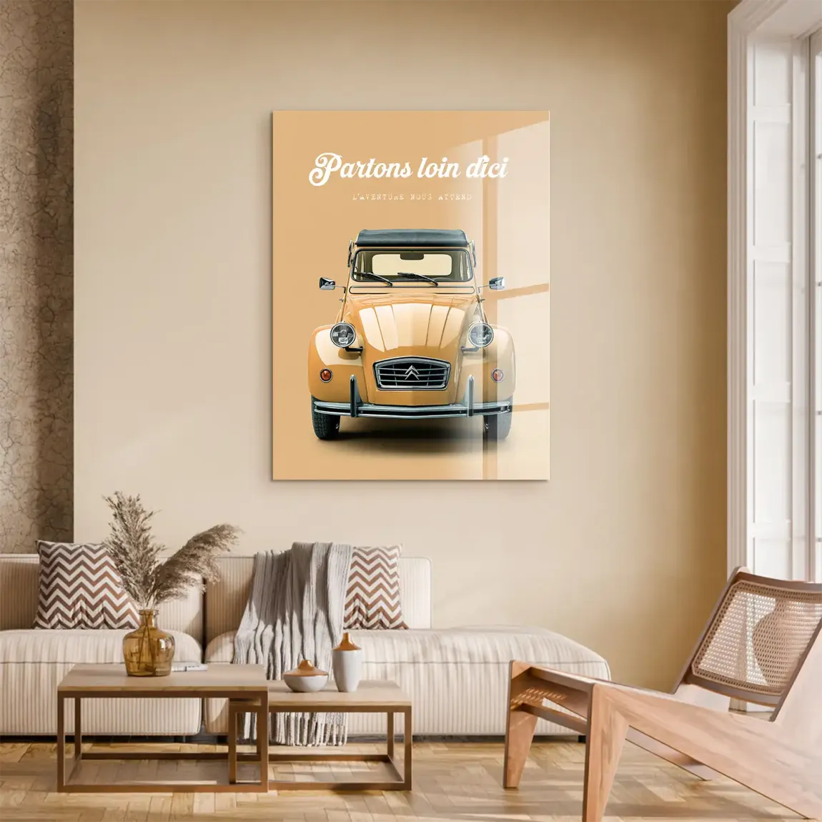 Citroen 2CV Voyage Acrylglasbild