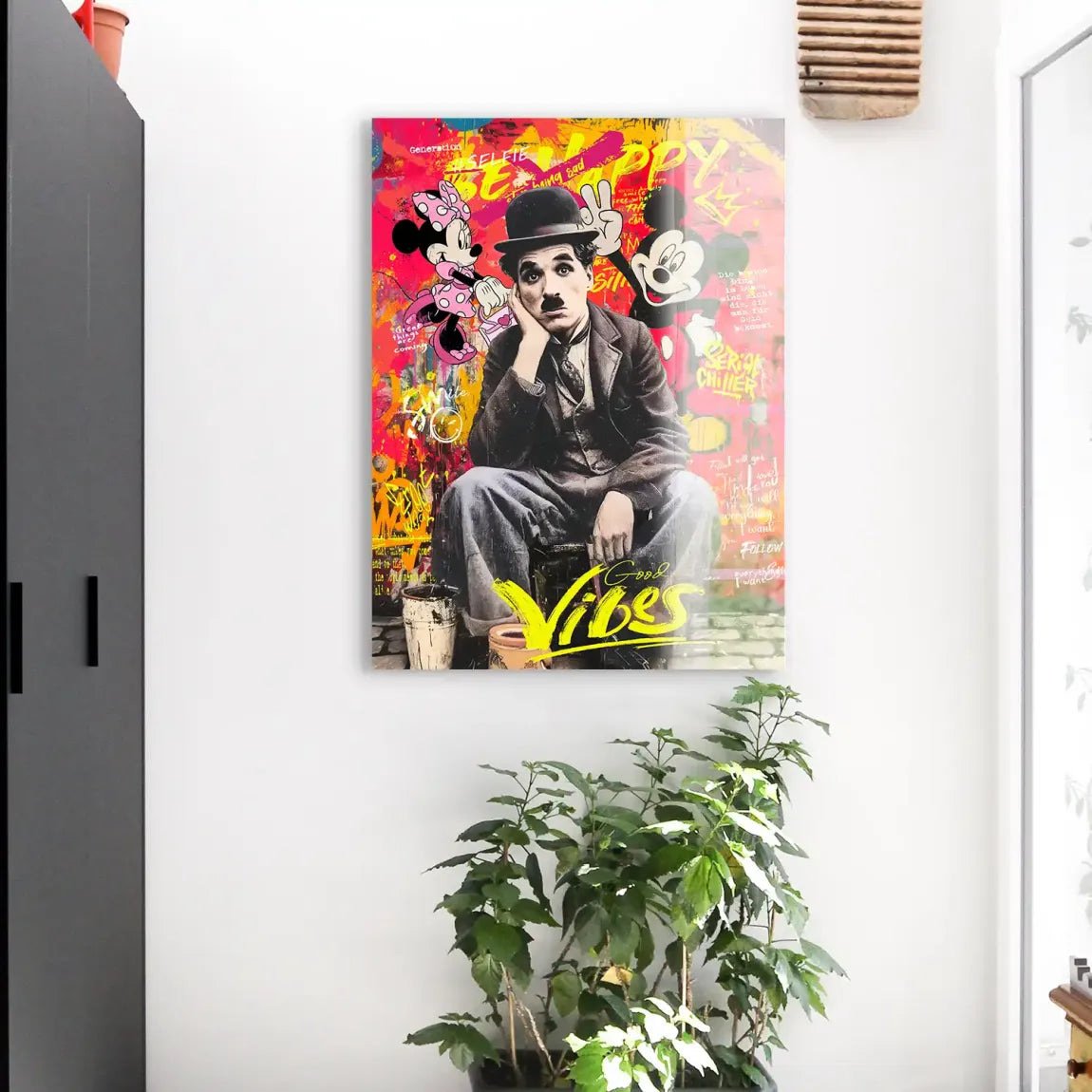 Legends Charlie & Micky Pop Art Acrylglasbild INGALERIE