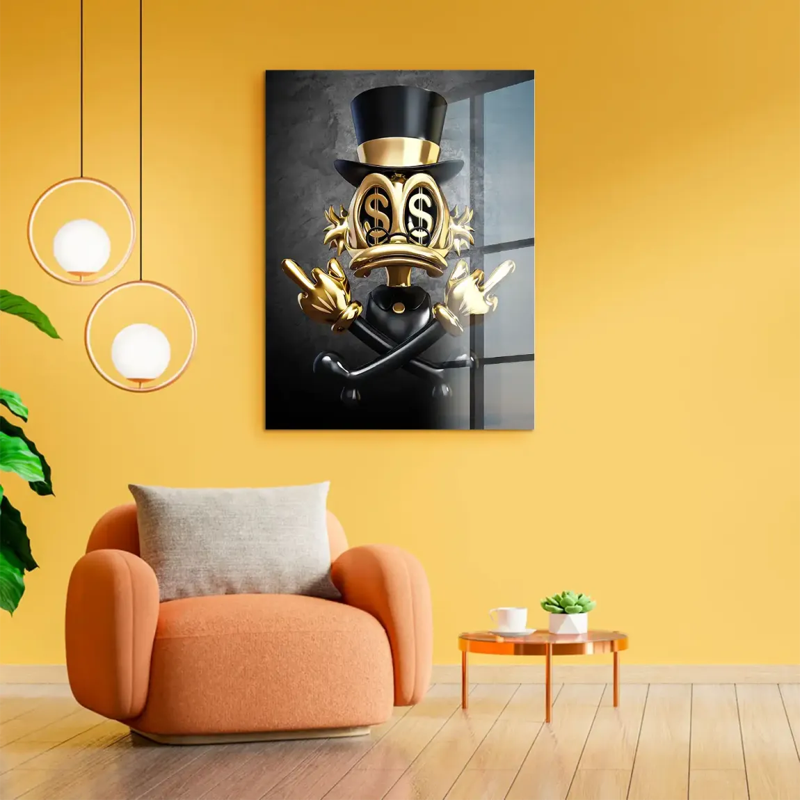 Dollar Vision Duck Acrylglasbild