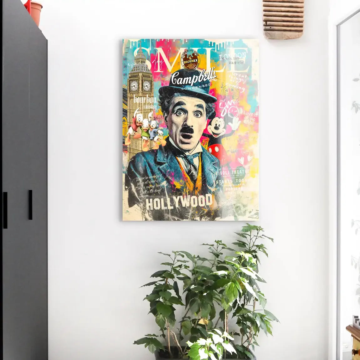 Smile Charlie & Micky Pop Art Acrylglasbild INGALERIE