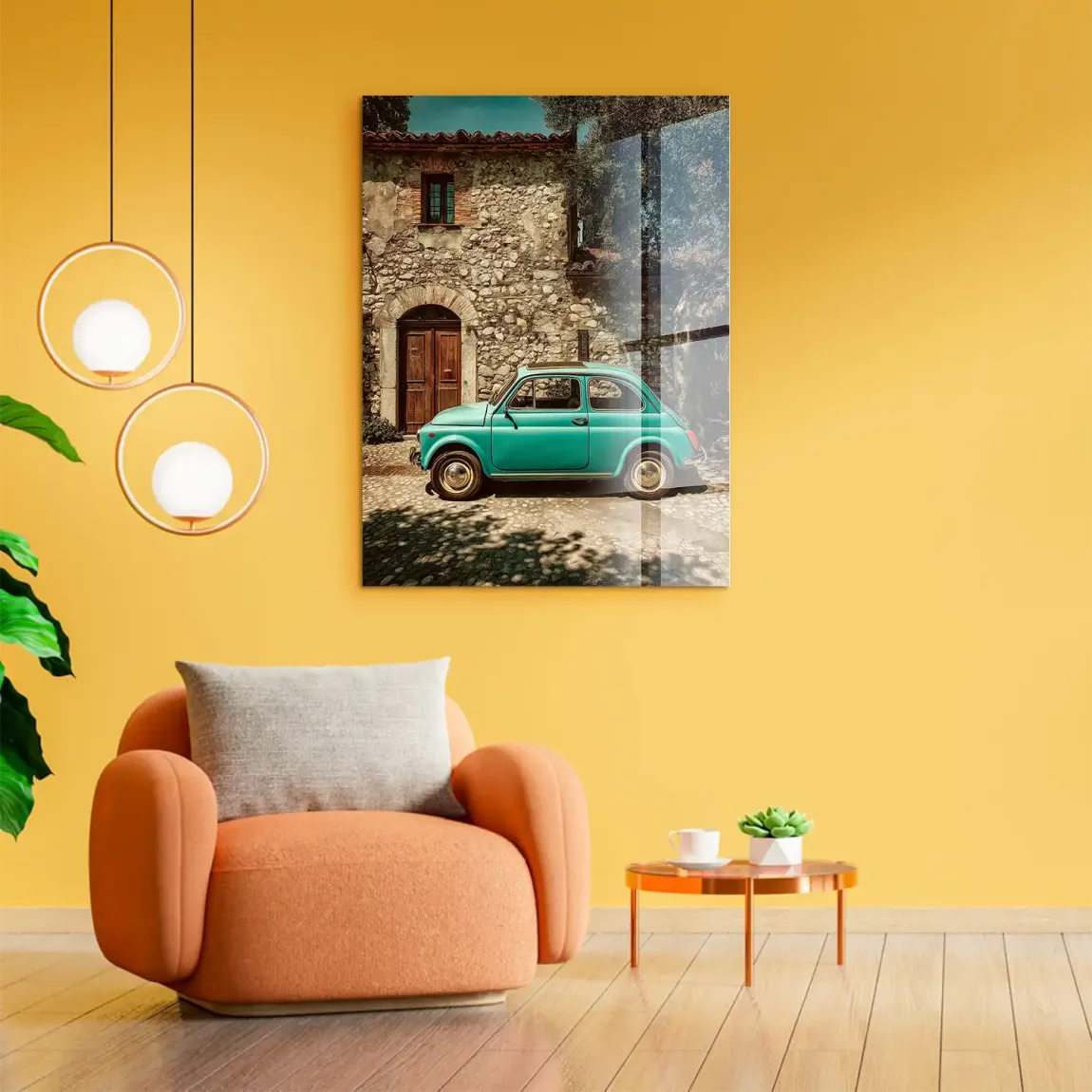 Toskana Fiat Charm Acrylglasbild