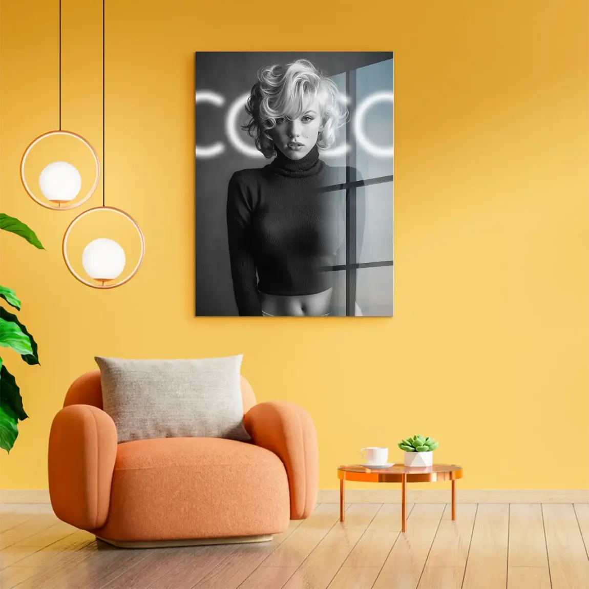 Marilyn Coco Glamour Acrylglasbild
