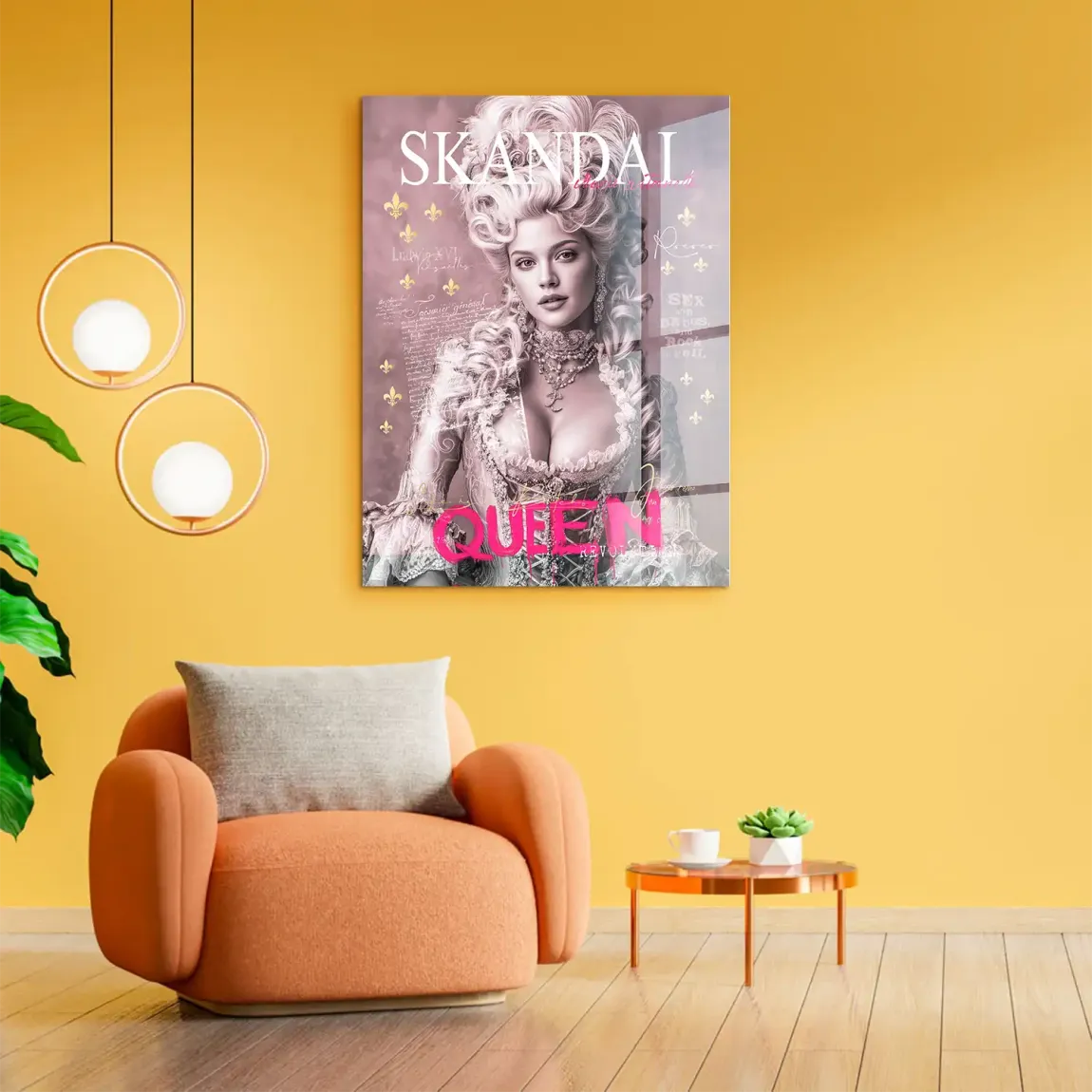 Marie Antoinette Queen Pop Art Acrylglasbild
