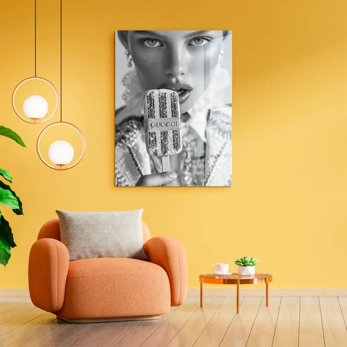 Gucci Ice Noir Acrylglasbild
