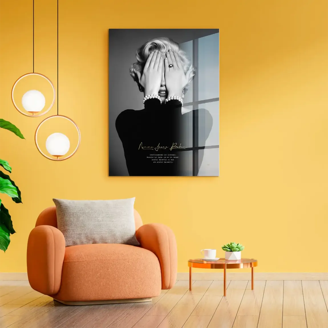 Marilyn Monroe Norma Jeane Acrylglasbild