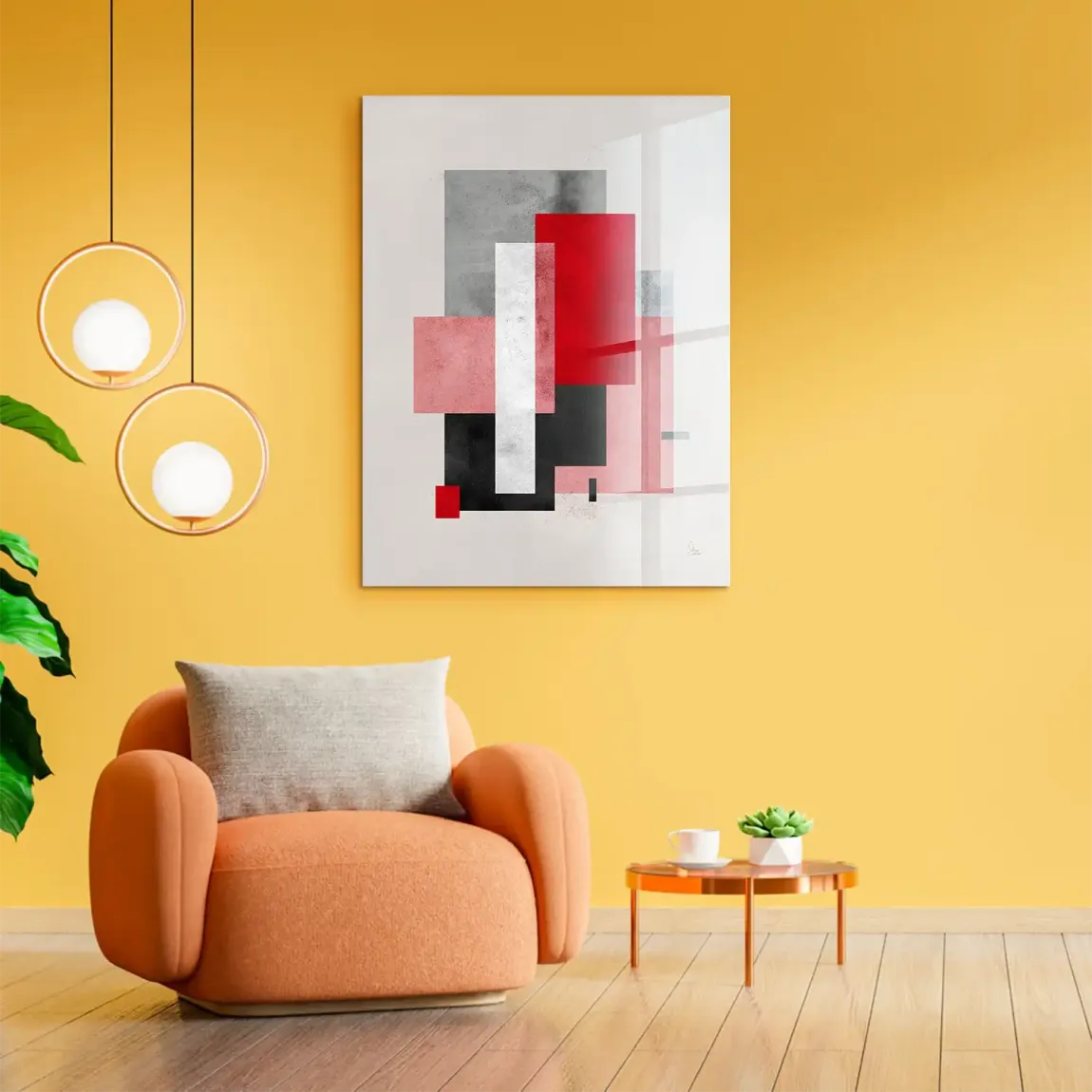 Geometric Aura Acrylglasbild