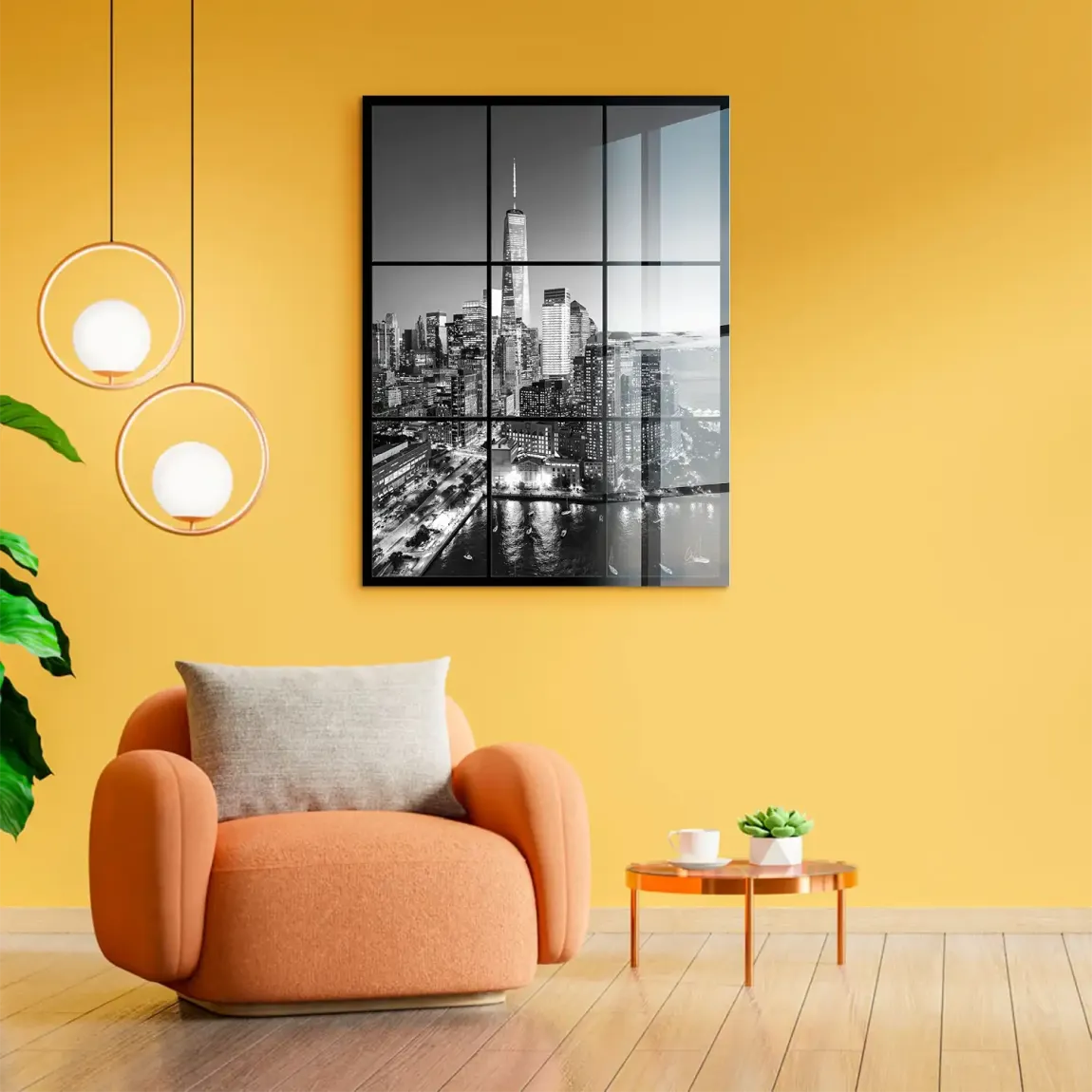 City Lights New York Acrylglasbild