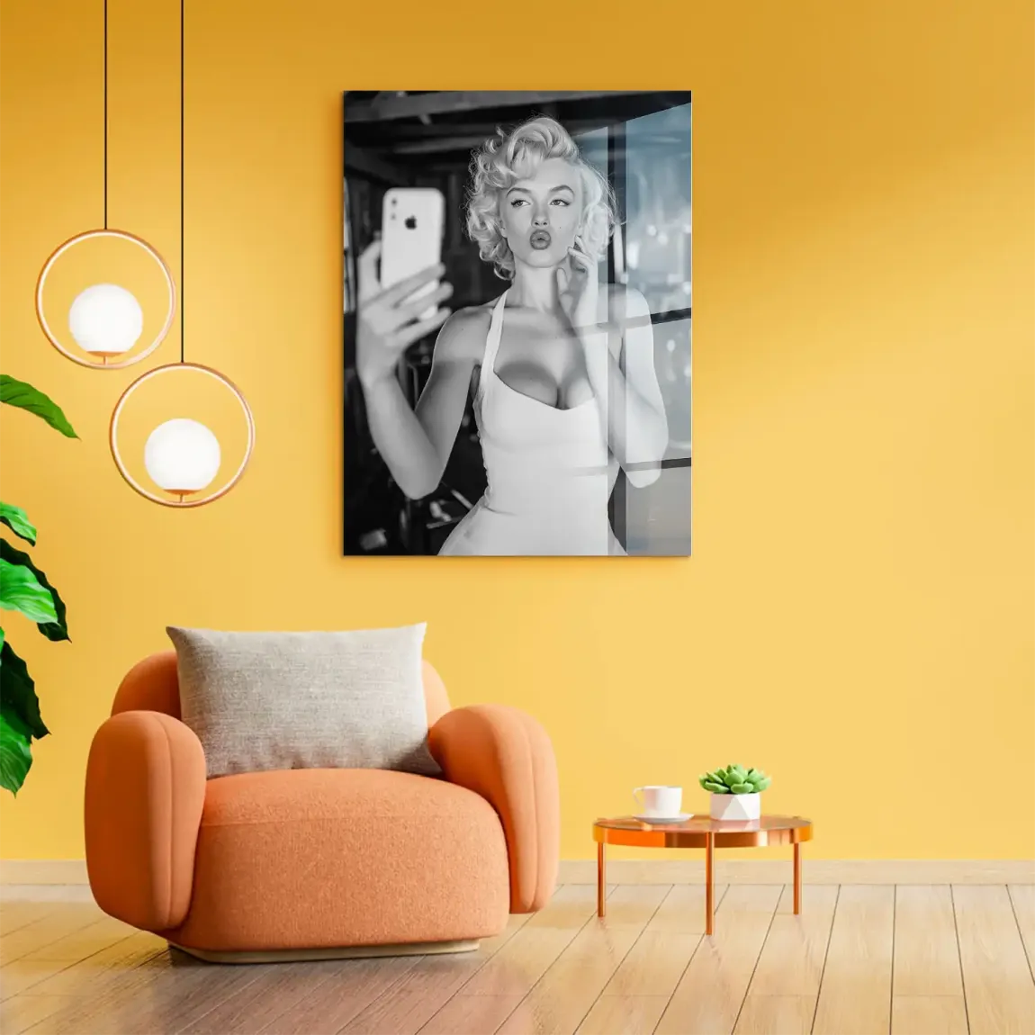 Marilyn Monroe Selfie Acrylglasbild