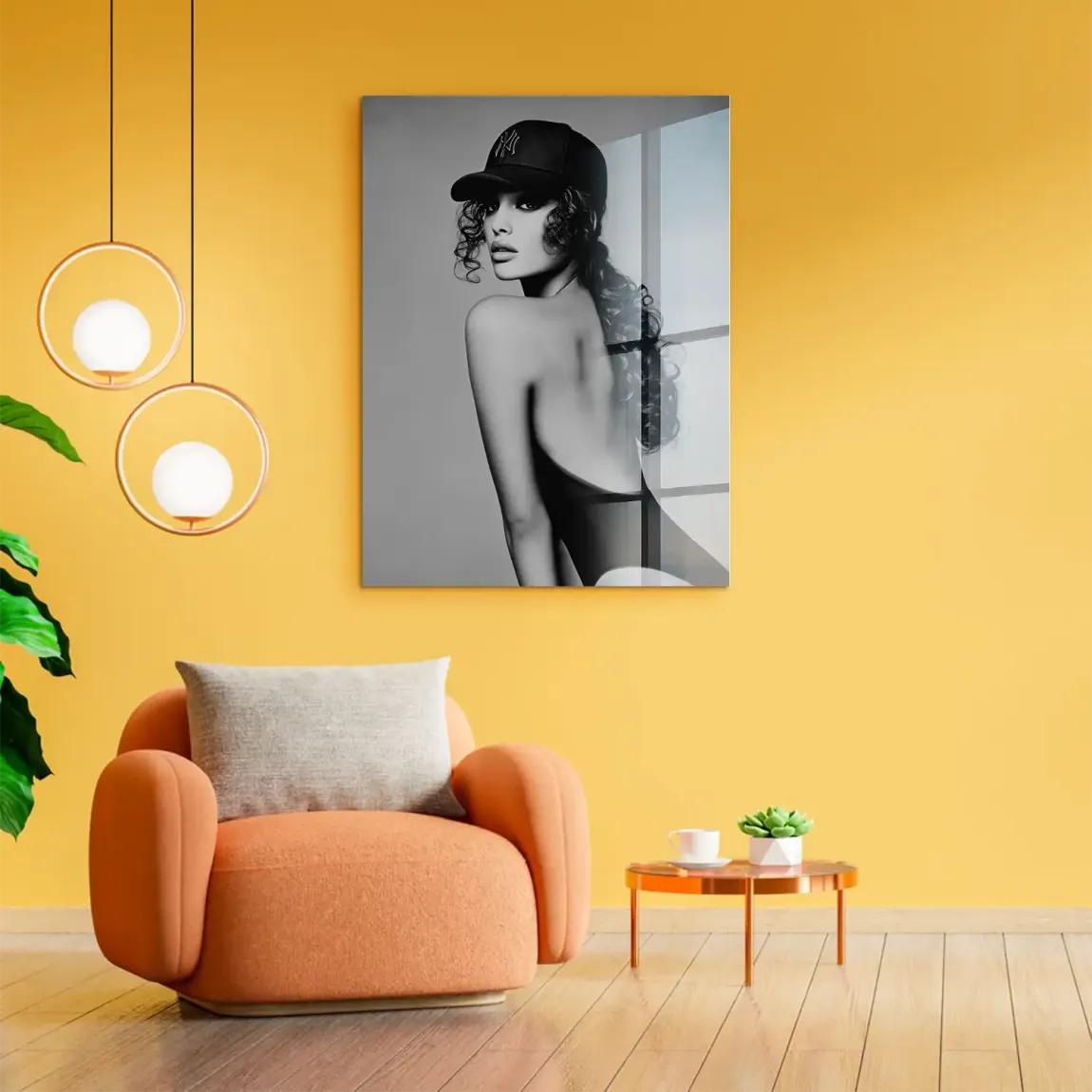 Cap Girl Acrylglasbild