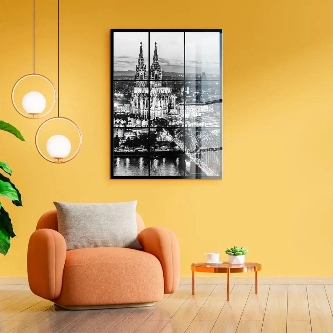 Köln Night Vision Acrylglasbild