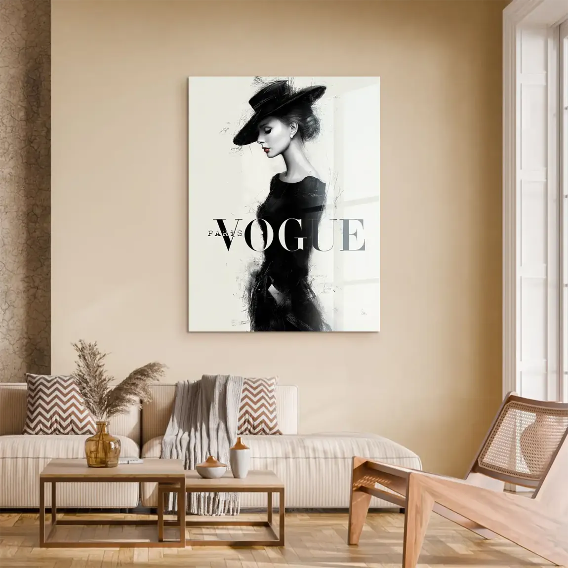 Pariser Dame Acrylglasbild