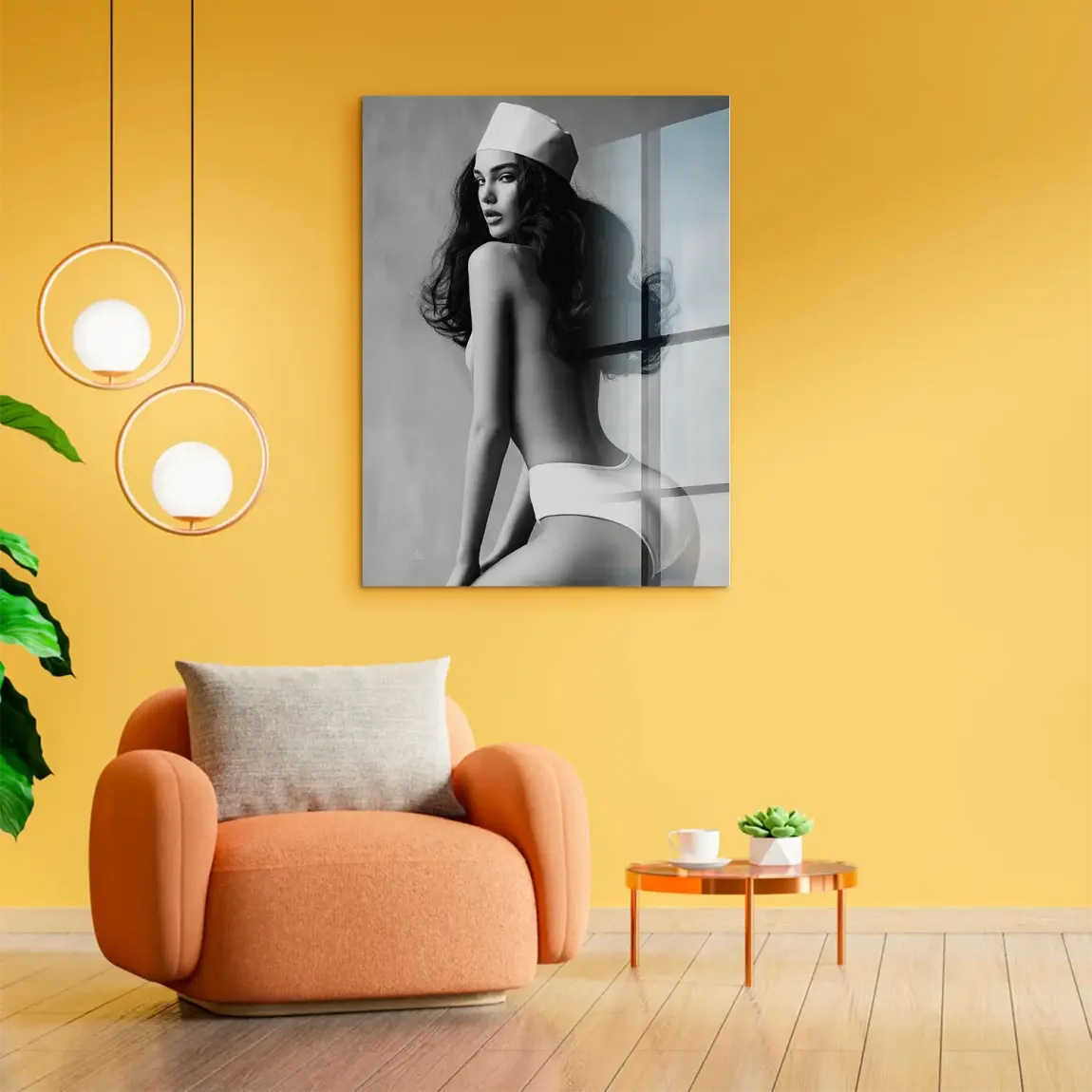 Noir Beauty Style Acrylglasbild