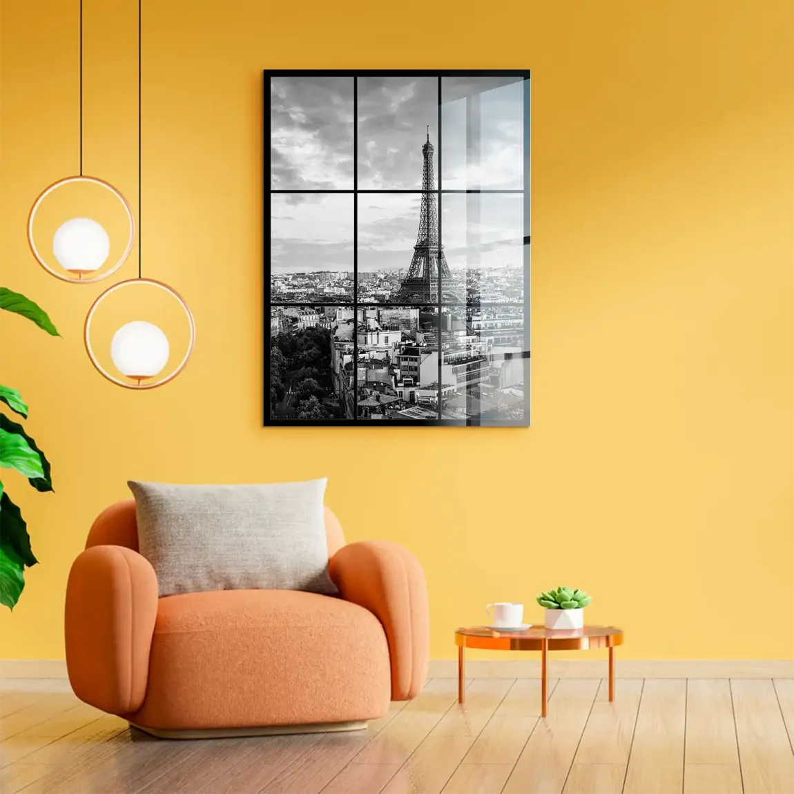 Eiffelturm über Paris Acrylglasbild