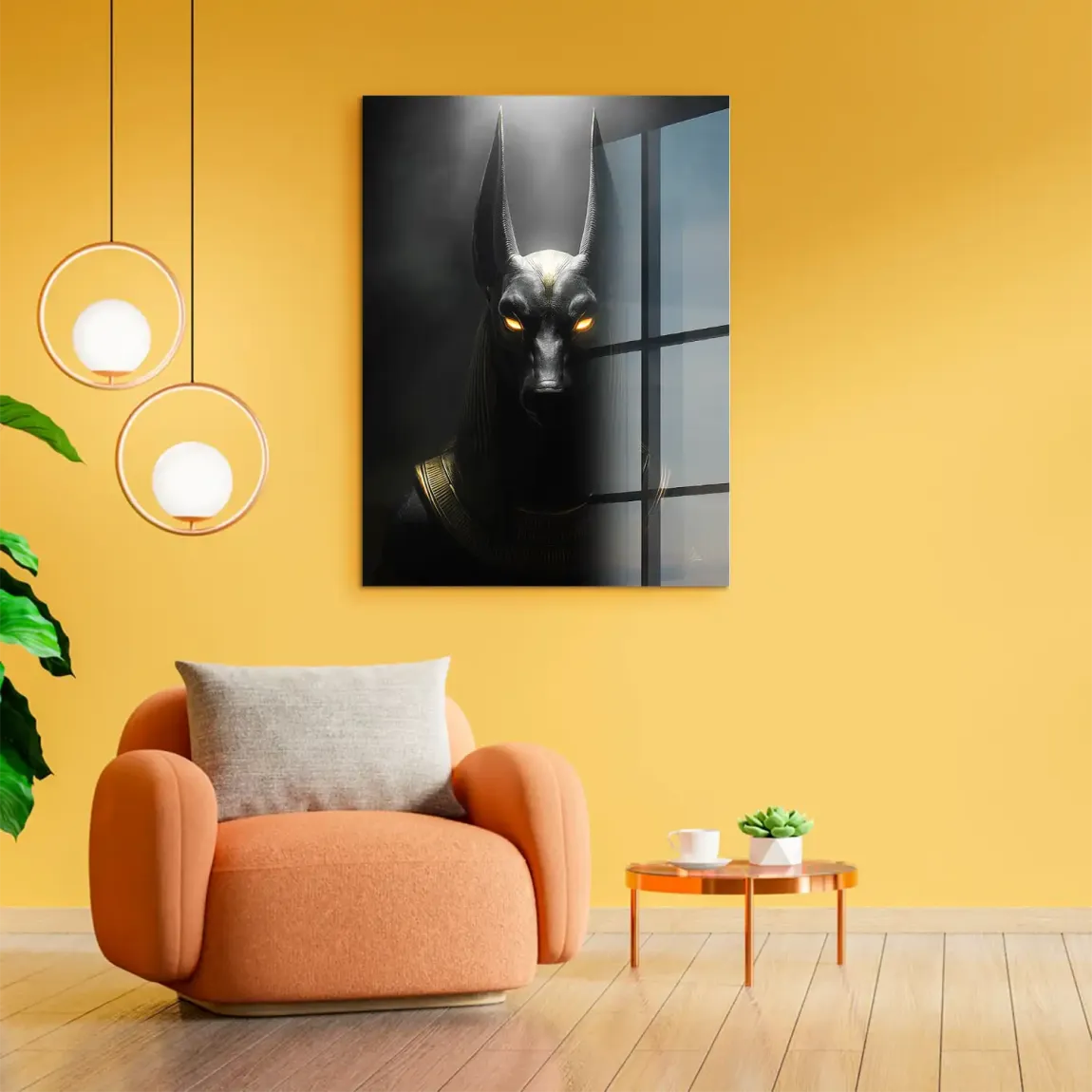 Dark Anubis Acrylglasbild